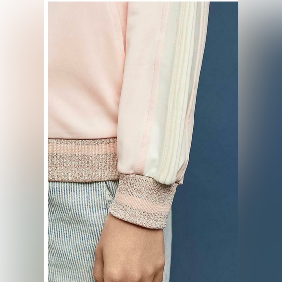 Maeve By Anthropologie Bomber/Track Jacket - NWT - Picture 4 of 17